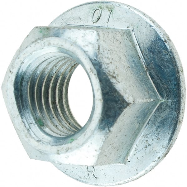 M10x1.50, 21mm Flange Diam, 11.5mm High, 15mm Across Flats, Flange Nut MPN:KP74462