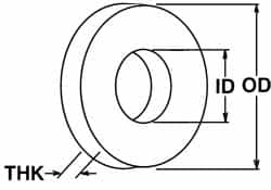 M27 Screw Standard Flat Washer: Steel, Zinc-Plated MPN:370033PS