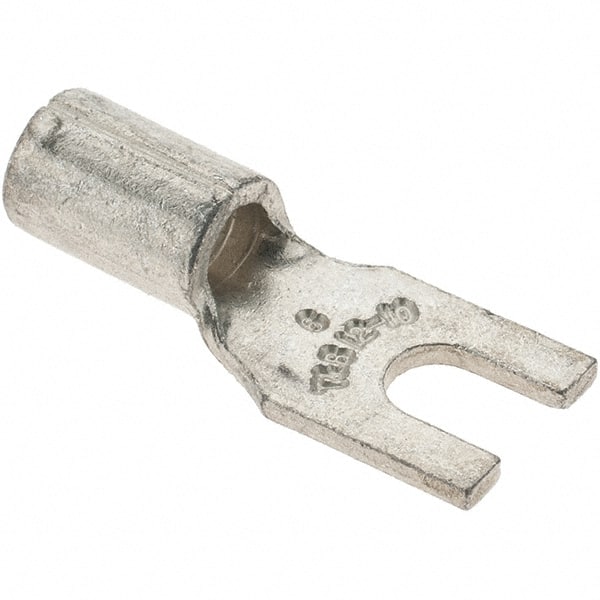 Standard Fork Terminal: Non-Insulated, #6 Stud, Crimp MPN:BD--18622-6