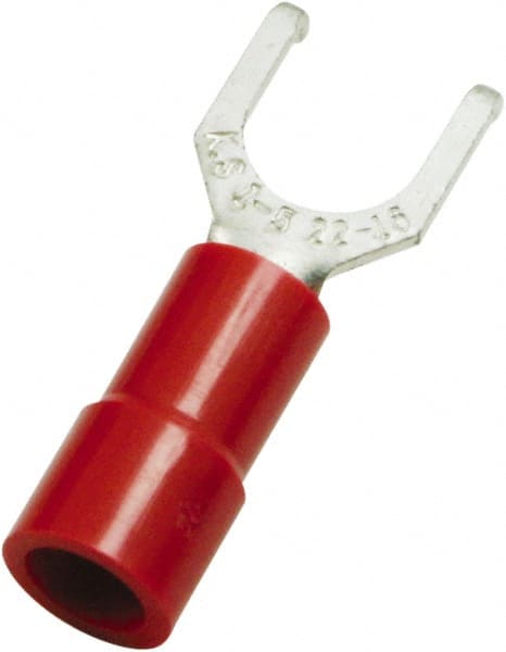 Flanged Fork Terminal: Red, Vinyl, Partially Insulated, #6 Stud MPN:ZFSVY1-3.7