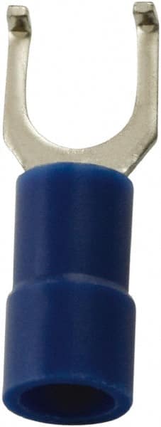 #6 Stud, 16 to 14 AWG Compatible, Partially Insulated, Flanged Fork Terminal MPN:ZFSVY2-3.7