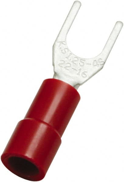 Standard Fork Terminal: Red, Vinyl, Partially Insulated, #10 Stud MPN:ZSVYS1-5