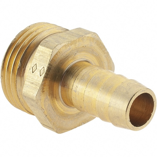 Garden Hose Adapter: Hose Barb, 3/4 x 1/2