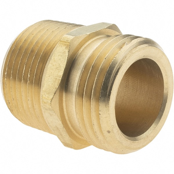 Garden Hose Adapter: Male Hose to Male Pipe, 3/4 x 3/4