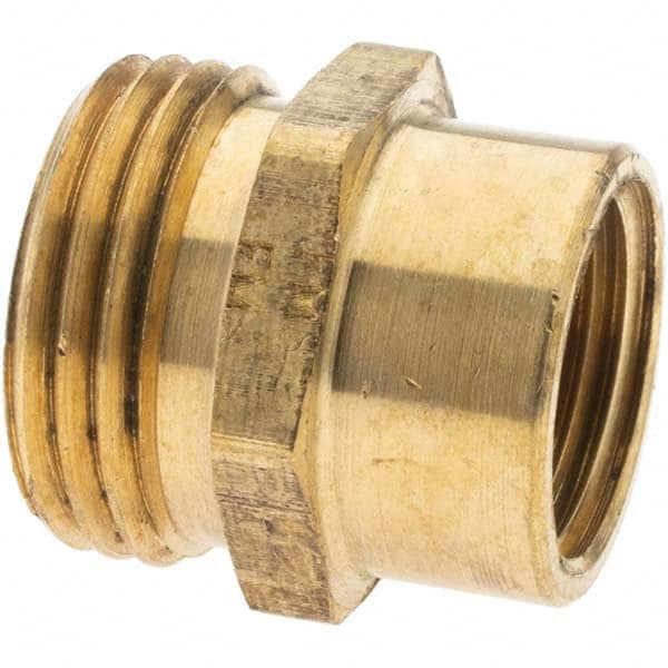 Garden Hose Adapter: Male Hose to Female Pipe, 3/4 x 1/2