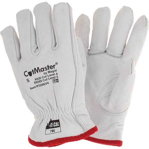 Cut, Puncture & Abrasive-Resistant Gloves: Size S, ANSI Cut A5, ANSI Puncture 4, Goatskin MPN:1255KV4S