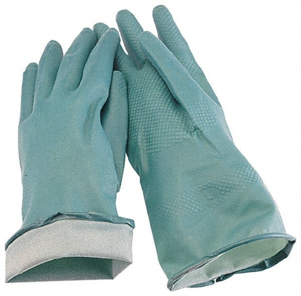 Chemical Resistant Gloves: Large, 18 mil Thick, Nitrile MPN:N870-UNLINED