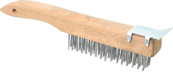 Scratch Brush, 4 Rows, 16 Columns, Steel MPN:CBR0201