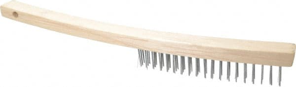 Scratch Brush, 3 Rows, 19 Columns, Steel MPN:CBR0215