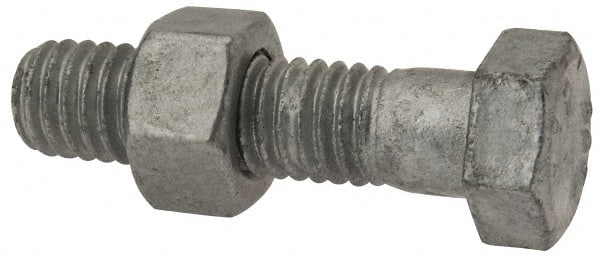 Hex Head Bolt: 3/8-16, 1-1/2