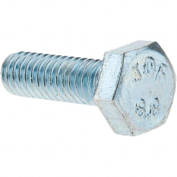 Hex Head Cap Screw: M4 x 0.70 x 12 mm, Grade 8.8 Steel, Zinc-Plated MPN:42001