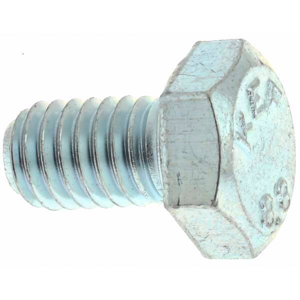 Hex Head Cap Screw: M6 x 1.00 x 10 mm, Grade 8.8 Steel, Zinc-Plated MPN:42026