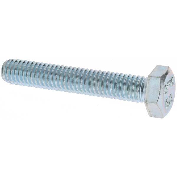 Hex Head Cap Screw: M6 x 1.00 x 35 mm, Grade 8.8 Steel, Zinc-Plated MPN:42036