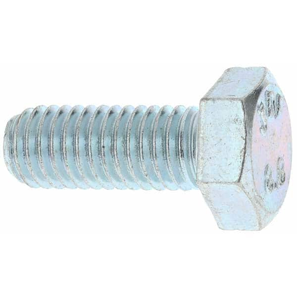 Hex Head Cap Screw: M8 x 1.25 x 20 mm, Grade 8.8 Steel, Zinc-Plated MPN:4502