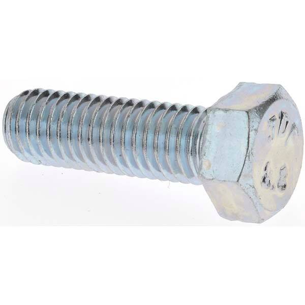 Hex Head Cap Screw: M8 x 1.25 x 25 mm, Grade 8.8 Steel, Zinc-Plated MPN:4503