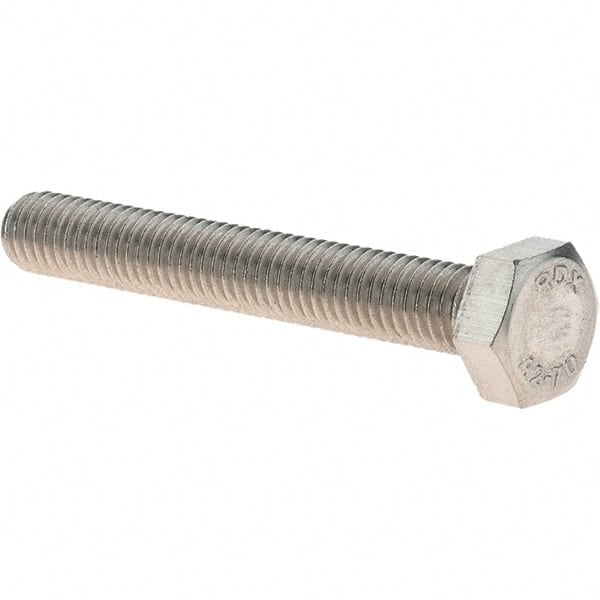 Hex Head Cap Screw: M5 x 0.80 x 35 mm, Grade 18-8 & Austenitic Grade A2 Stainless Steel, Uncoated MPN:47308