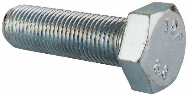 Hex Head Cap Screw: M12 x 1.25 x 40 mm, Grade 8.8 Steel, Zinc-Plated MPN:815098PR