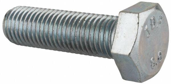 Hex Head Cap Screw: M12 x 1.50 x 40 mm, Grade 8.8 Steel, Zinc-Plated MPN:815153PR