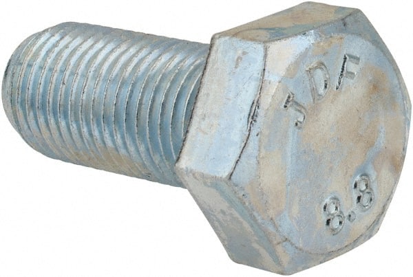 Hex Head Cap Screw: M14 x 1.50 x 30 mm, Grade 8.8 Steel, Zinc-Plated MPN:815180PR