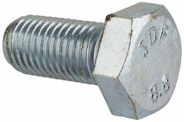 Hex Head Cap Screw: M12 x 1.50 x 25 mm, Grade 8.8 Steel, Zinc-Plated MPN:815248PR