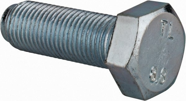 Hex Head Cap Screw: M12 x 1.25 x 35 mm, Grade 8.8 Steel, Zinc-Plated MPN:815360PR