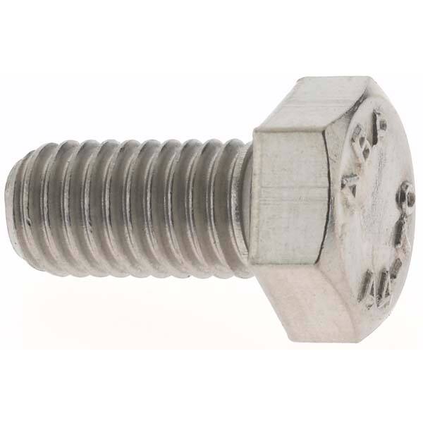 Hex Head Cap Screw: M8 x 1.25 x 16 mm, Grade 316 & Austenitic Grade A4 Stainless Steel, Uncoated MPN:A410046