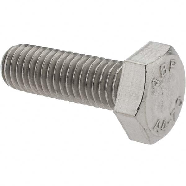 Hex Head Cap Screw: M10 x 1.50 x 30 mm, Grade 316 & Austenitic Grade A4 Stainless Steel, Uncoated MPN:A410067