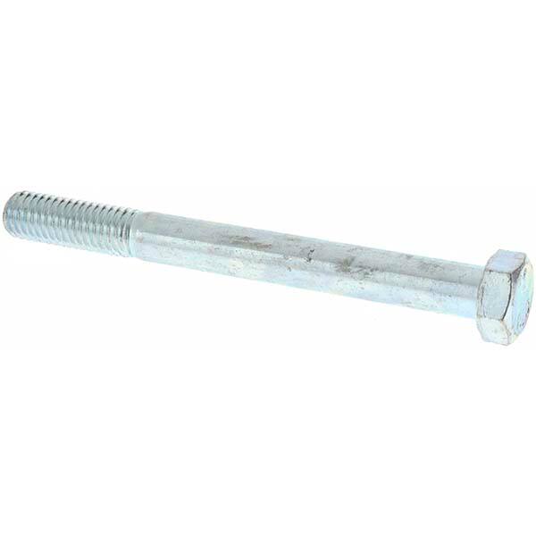 Hex Head Cap Screw: M8 x 1.25 x 80 mm, Grade 8.8 Steel, Zinc-Plated MPN:C87886