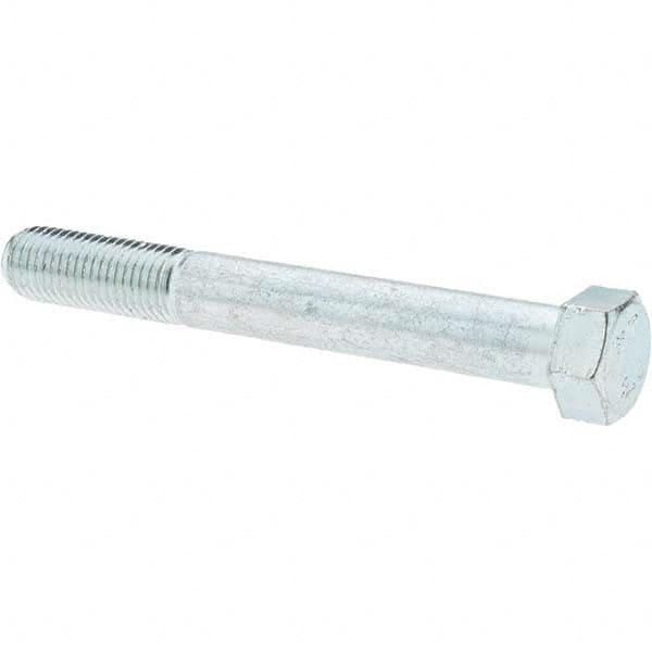 Hex Head Cap Screw: M10 x 1.25 x 80 mm, Grade 8.8 Steel, Zinc-Plated MPN:C87899