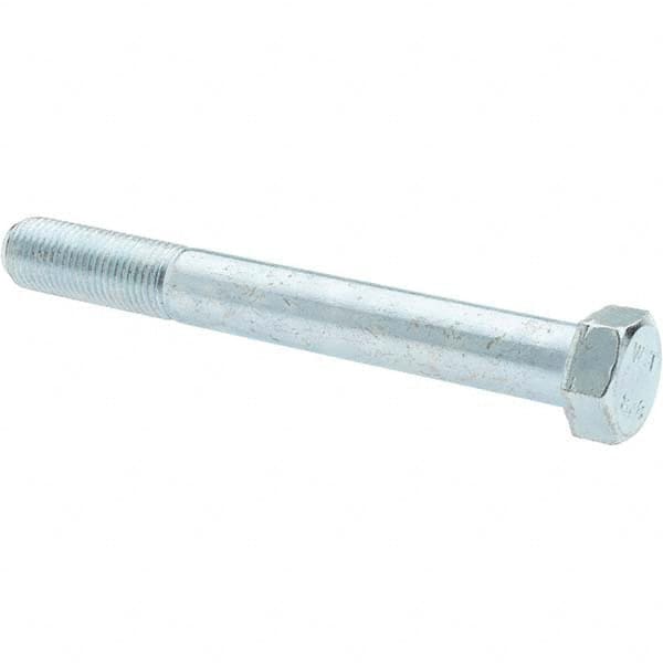 Hex Head Cap Screw: M12 x 1.25 x 100 mm, Grade 8.8 Steel, Zinc-Plated MPN:C87912