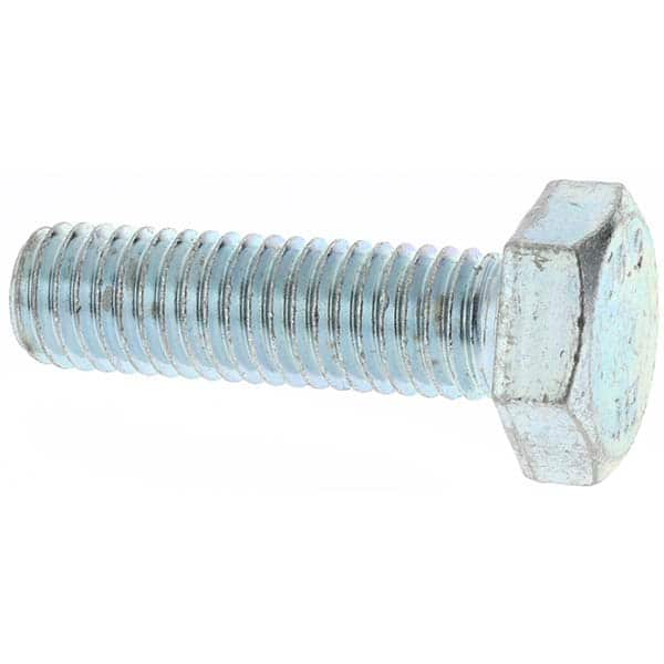 Hex Head Cap Screw: M10 x 1.50 x 35 mm, Grade 10.9 Steel, Zinc-Plated MPN:C90404