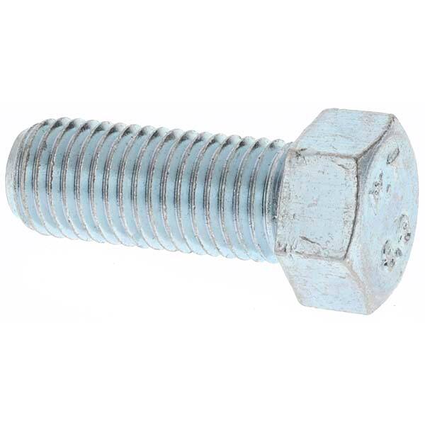 Hex Head Cap Screw: M10 x 1.25 x 25 mm, Grade 8.8 Steel, Zinc-Plated MPN:MP4521