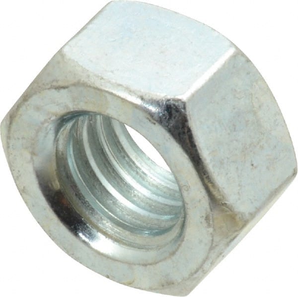 Hex Nut: 7/16-14, Grade 5 Steel, Zinc-Plated MPN:31204