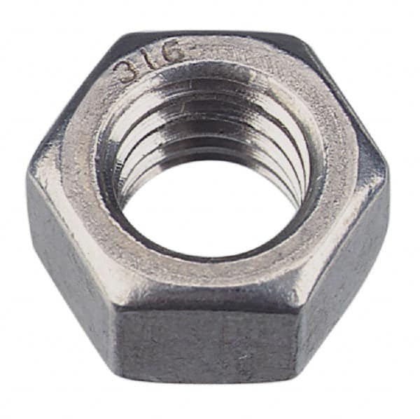 Hex Nut: M12 x 1.50, Grade 10 & Grade 2H Steel, Zinc-Plated MPN:315112PS