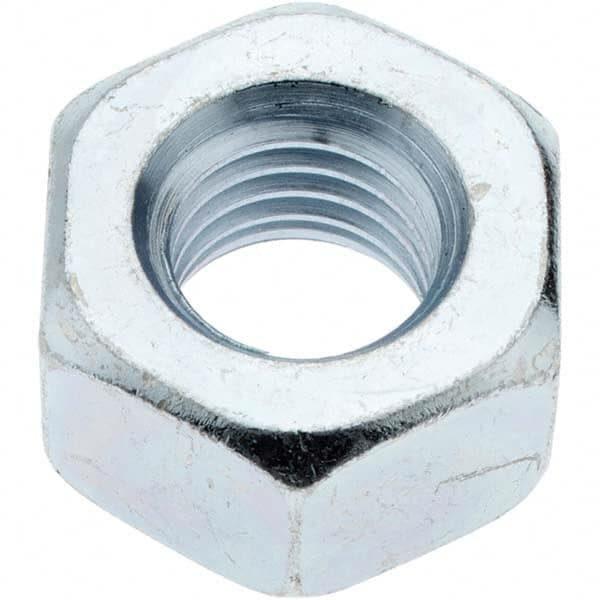 Hex Nut: 5/8-11, Grade 2 Steel, Zinc-Plated MPN:32297