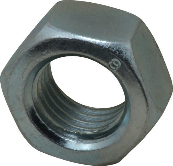 Hex Nut: M24 x 3, Class 8 Steel, Zinc-Plated MPN:42411