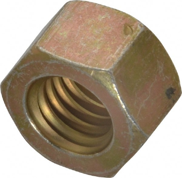 Hex Nut: 7/16-14, Grade L9 Steel, Zinc Yellow Dichromate Cad & Waxed Finish MPN:444008PS