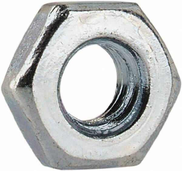 Hex Nut: M3 x 0.50, Grade 2H Steel, Zinc-Plated MPN:526030PS