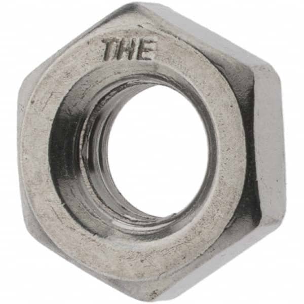 1/4-28 UNF Stainless Steel Right Hand Hex Jam Nut MPN:5905