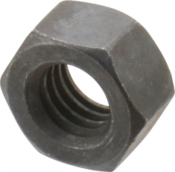 Hex Nut: 7/16-14, Grade 8 Steel, Black Oxide Finish MPN:MSC-67470369