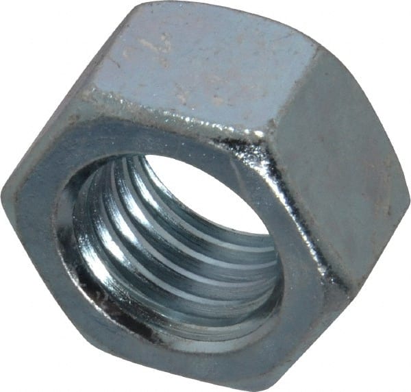 Hex Nut: 7/8-9, Grade 5 Steel, Zinc-Plated MPN:MSC-67471367