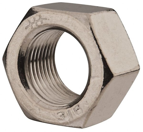 Hex Nut: 3/4-16, Grade 316 Stainless Steel, Uncoated MPN:763090BR