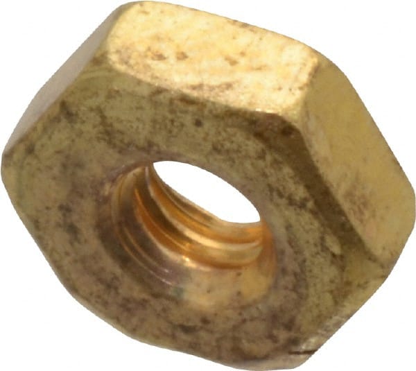 #4-40 UNC Brass Right Hand Machine Screw Hex Nut MPN:91601