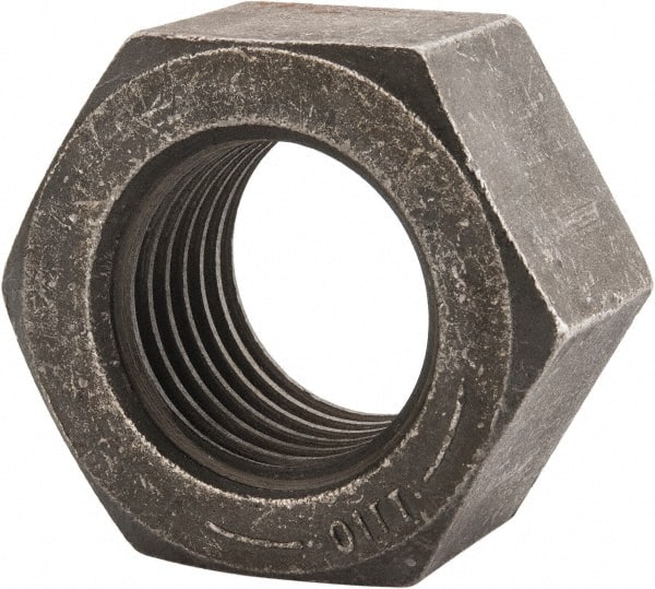 Hex Nut: 2 - 4-1/2, Grade 8 Steel, Uncoated MPN:B52001647