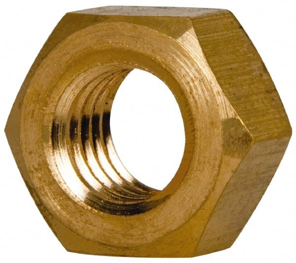 Hex Nut: 7/16-14, Brass Finish MPN:HNIB043-100BX