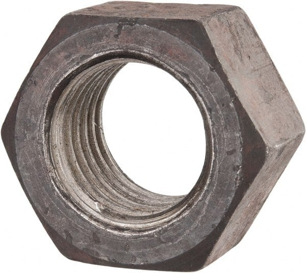 Hex Nut: 1-3/8 - 6, Grade 2 & Grade A Steel, Uncoated MPN:HNI2137-005BX