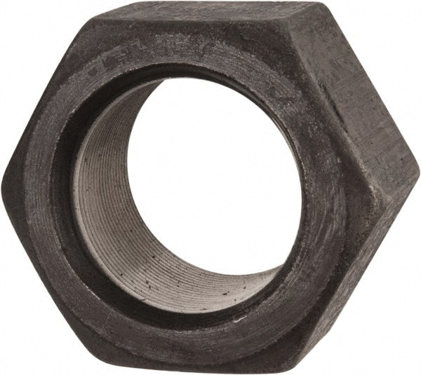 Hex Nut: 2-1/4 - 12, Grade 2 & Grade A Steel, Uncoated MPN:HNFI2225-001BX