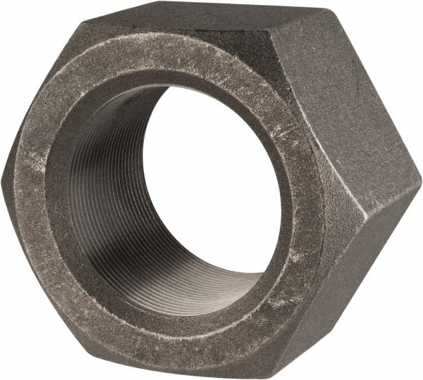 Hex Nut: 2-1/2 - 12, Grade 2 & Grade A Steel, Uncoated MPN:HNFI250-001BX