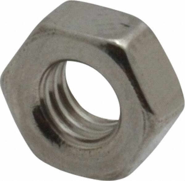 Hex Nut: M4 x 0.70, Grade 316 & Austenitic Grade A4 Stainless Steel, Uncoated MPN:HN4XX00400-100B