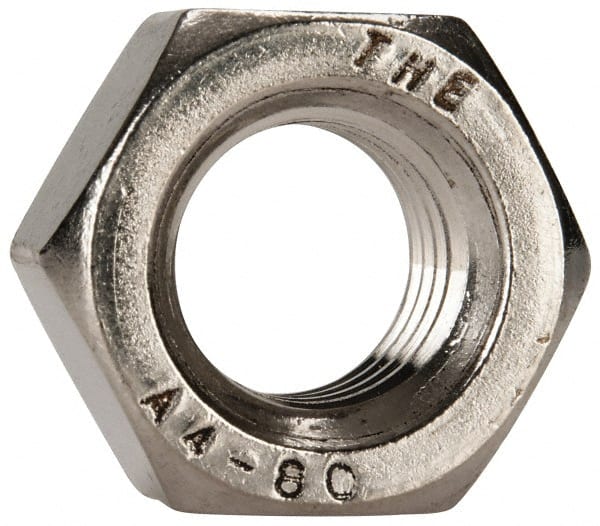 Hex Nut: M12 x 1.75, Grade 316 & Austenitic Grade A4 Stainless Steel, Uncoated MPN:HN4XX01200-100B